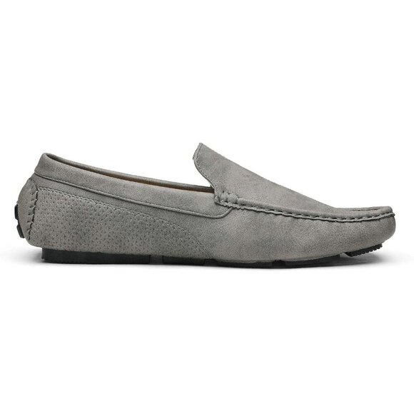 〽️Men\'s Grey Bruno Marc  Penny Moccasins Comfortable Casual Dress Loafers main image 4